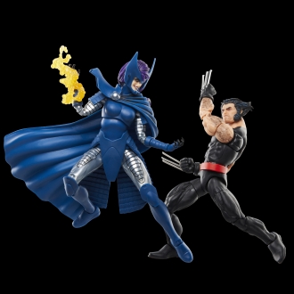 Set figuras hasbro marvel legends series wolverine & lady psylocke