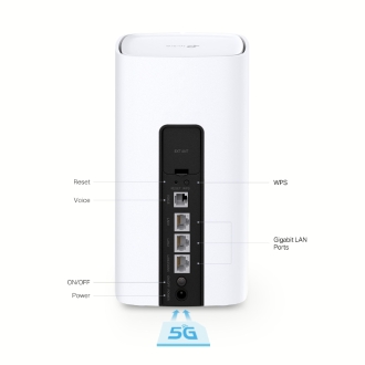 Router WiFi 6 VoIP Dual Band TP-Link NX510V AX3000 5G 2402 Mbps (5 GHz) + 574 Mbps (2.4 GHz)