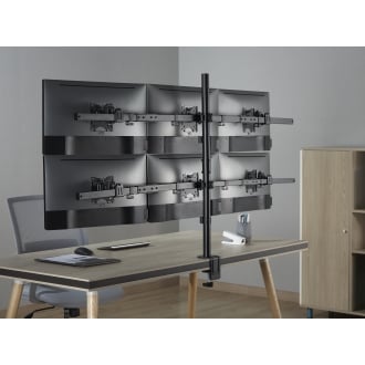 Soporte de mesa Equip 650160 17" a 32" 6 pantallas con brazos