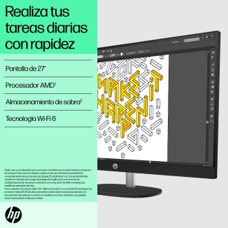 HP 27-cr0029ns R5-7520u 27" 16GB 512GB W11