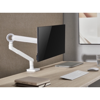Soporte de mesa Equip 650185 17" a 35" con brazo de gas blanco