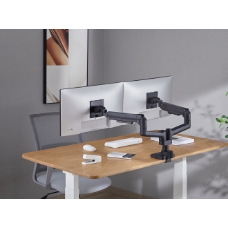 Soporte de mesa Equip 650182 17" a 35" 2 pantallas con brazos de gas negro