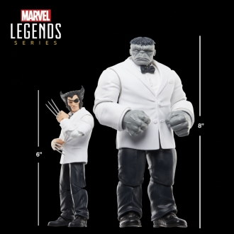 Set figuras hasbro marvel legends series wolverine path & hulk
