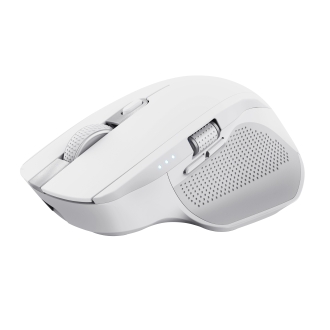 Ratón inalámbrico/Bluetooth Trust Ozaa+ recargable 6 botones 3200 DPI USB-A/C blanco