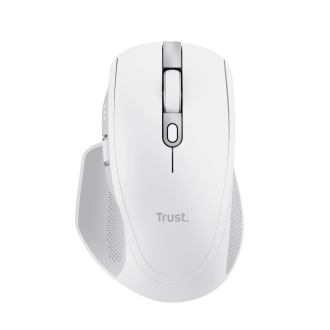 Ratón inalámbrico/Bluetooth Trust Ozaa+ recargable 6 botones 3200 DPI USB-A/C blanco