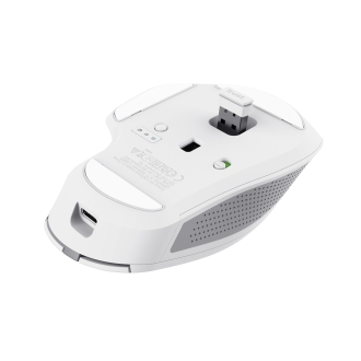 Ratón inalámbrico/Bluetooth Trust Ozaa+ recargable 6 botones 3200 DPI USB-A/C blanco