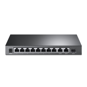 Switch semigestionable TP-Link SG1210MP 9P, 8P Giga PoE/PoE+, 1P Giga SFP RJ45 PoE 123W