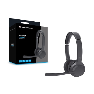 Auriculares Bluetooth Conceptronic Polona04B batería de 40 horas