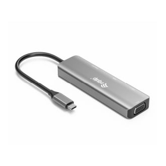 Docking USB tipo C Equip 133485 con 1xHDMI 4K, 1xDisplayPort 4K, 1xVGA, 1xUSB-A 2.0