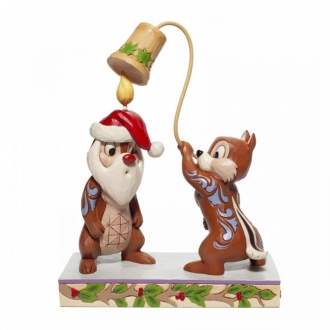 Figura enesco disney chip & dale version navideña