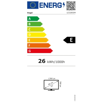 TV Engel 32" LE3285SM HD Smart TV Hotel peana central