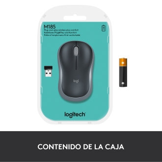 Ratón Inalámbrico Logitech M185 gris