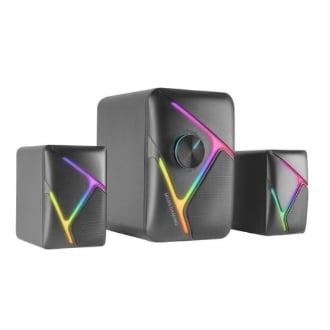 Altavoces 2.1 Mars Gaming RGB dinamico 35w 3d surround alimentado por USB Jack 3.5