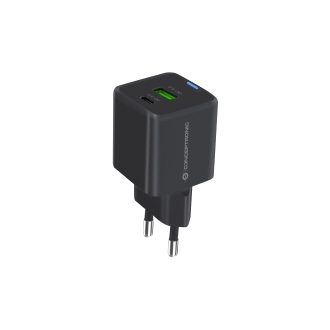 Cargador Conceptronic 1xUSB tipo c / 1xUSB-A Quickcharge 3.0 Gan Pps 33w incluye Cable 3-1