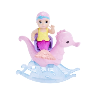 Muñeca barbie mattel sirena juego de cuidado con merbaby y foca