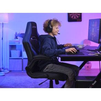 Silla Gamer Trust Gxt 703 Negra / azul 25129