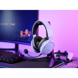 Auriculares Bluetooth Trust Gaming Fayzo Gxt 491 Lila 25305 Bt Y Usb 2.4ghz microfono desmontable