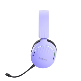 Auriculares Bluetooth Trust Gaming Fayzo Gxt 491 Lila 25305 Bt Y Usb 2.4ghz microfono desmontable