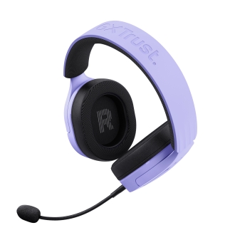 Auriculares Bluetooth Trust Gaming Fayzo Gxt 491 Lila 25305 Bt Y Usb 2.4ghz microfono desmontable