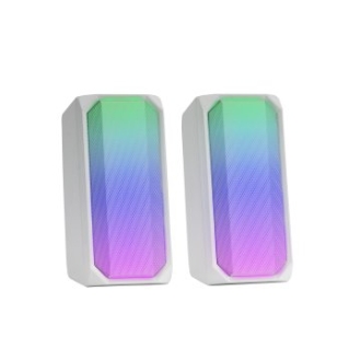Altavoces 2.0 bluetooth Mars Gaming Msrgb Full RGB 15w Jack 3.5mm blanco