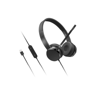Auricular con micrófono Lenovo Wired Stereo On-ear Headset USB