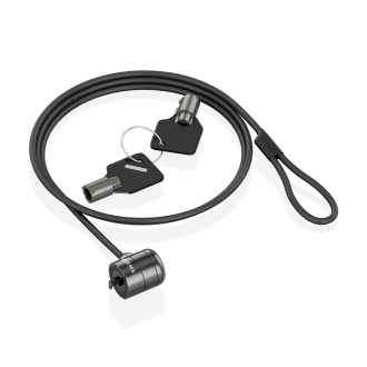Cable de seguridad AISENS cerradura con llave 1.5m