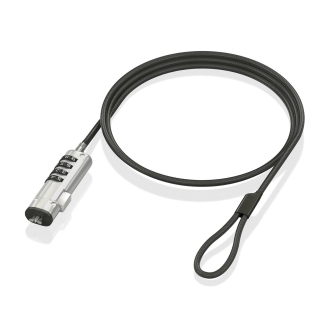 Cable de seguridad AISENS tipo nano con cerradura de combinación 1.5m
