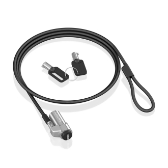 Cable Seguridad AISENS Tipo Nano Cerradura Llave 1.5m
