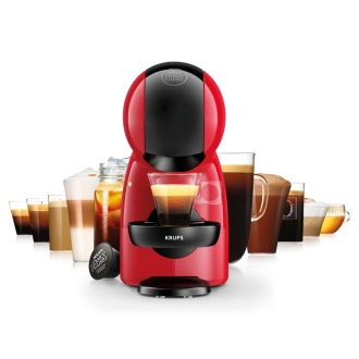 Cafetera Krups Piccolo Xs Dolce Gusto 1600W 15 Bar rojo y negro