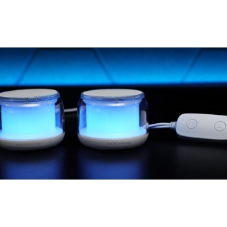 Altavoz bluetooth 2,0 Mars Gaming Ms-aura blanco Rgb 360Âº Bt 5,3 15w alimentación Usb + Jack 3,5mm