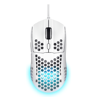 Ratón Trust Gxt928w Helox Usb Ultraligero Gaming blanco
