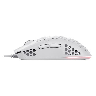 Ratón Trust Gxt928w Helox Usb Ultraligero Gaming blanco