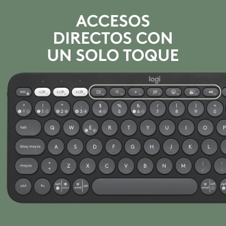 Teclado y ratón inalámbrico Logitech Pebble 2 combo negro