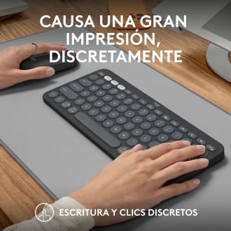 Teclado y ratón inalámbrico Logitech Pebble 2 combo negro