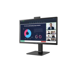 Monitor LG 24BP75CP-B 23.8" IPS webcam multimedia pivotante HDMI DP USB-A