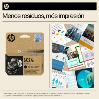 Cartucho original HP 937e negro