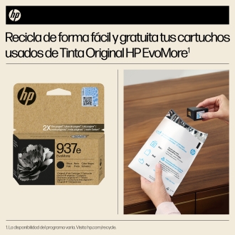 Cartucho original HP 937e negro