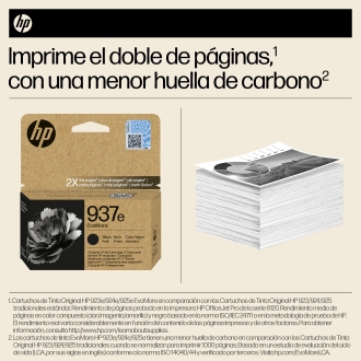 Cartucho original HP 937e negro