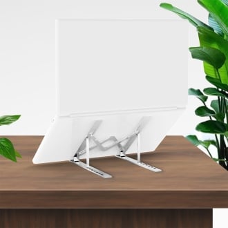 Soporte portátil AISENS sobremesa ajustable plata