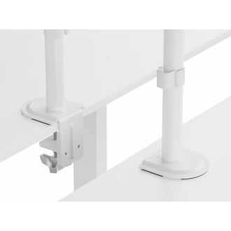 Soporte de mesa Equip 650167 17" a 32" 2 pantallas con brazo blanco