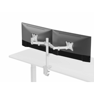 Soporte de mesa Equip 650167 17" a 32" 2 pantallas con brazo blanco