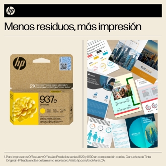 Cartucho original HP 937e amarillo