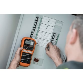 Rotuladora Brother PTE110VP lcd - 2 lineas - teclado qwerty - teclado numerico