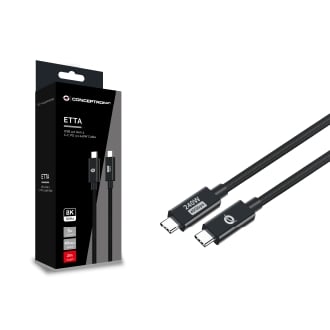 Cable USB tipo C macho/macho Conceptronic Usb 4.0 Gen 3 240w 48v 5A 40gbps E-mark 2m