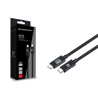 Cable USB tipo C macho/macho Conceptronic Usb 4.0 Gen 3 240w 48v 5A 40gbps E-mark 1.2m