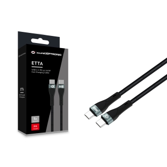 Cable Conceptronic USB tipo C macho/macho Pd 3.0 100w 5A 2m E-mark negro