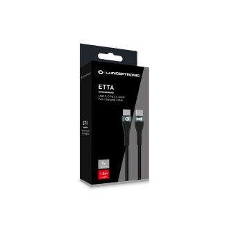 Cable Conceptronic USB tipo C macho/macho Pd 3.0 100w 5A 1.2m E-mark negro