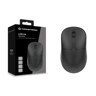 Ratón Conceptronic Lorcan04b Wireless Dual Bluetooth 5.0 - 2.4ghz 4 Botones
