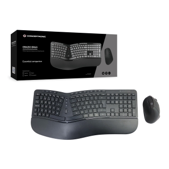 Teclado y ratón inalámbrico ergonomico Conceptronic Orazio02 -Portugues-