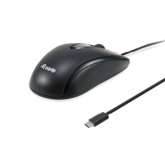 Ratón Equip 245116 Compacto USB tipo C Negro